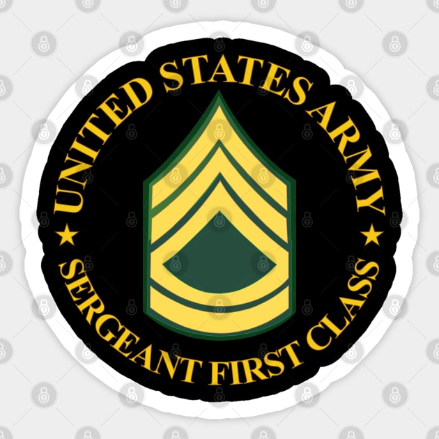 US Army - Sergeant First Class wo Bkgrd Sticker by twix123844